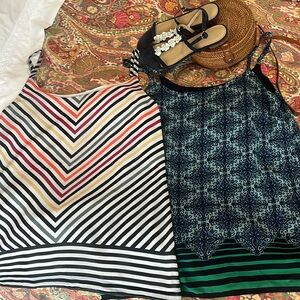 2 Cabi strappy tunics. Size M.